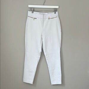 Michael Kors White Straight Leg Pants